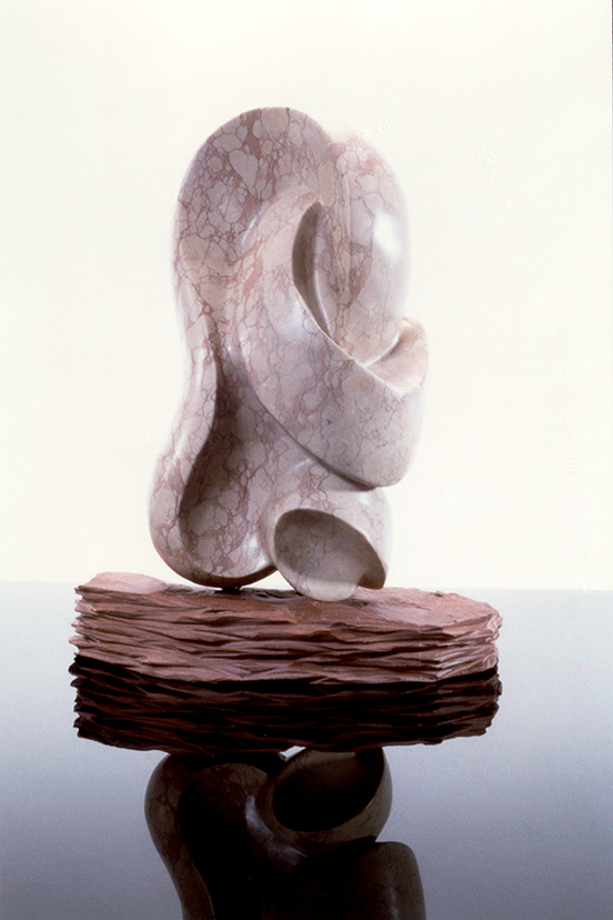 Jania Ashby marble sculpture, In and Out and Roundabout