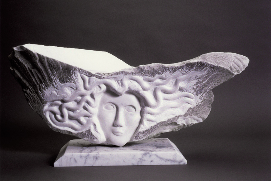 Jania Ashby marble sculpture, Medusa